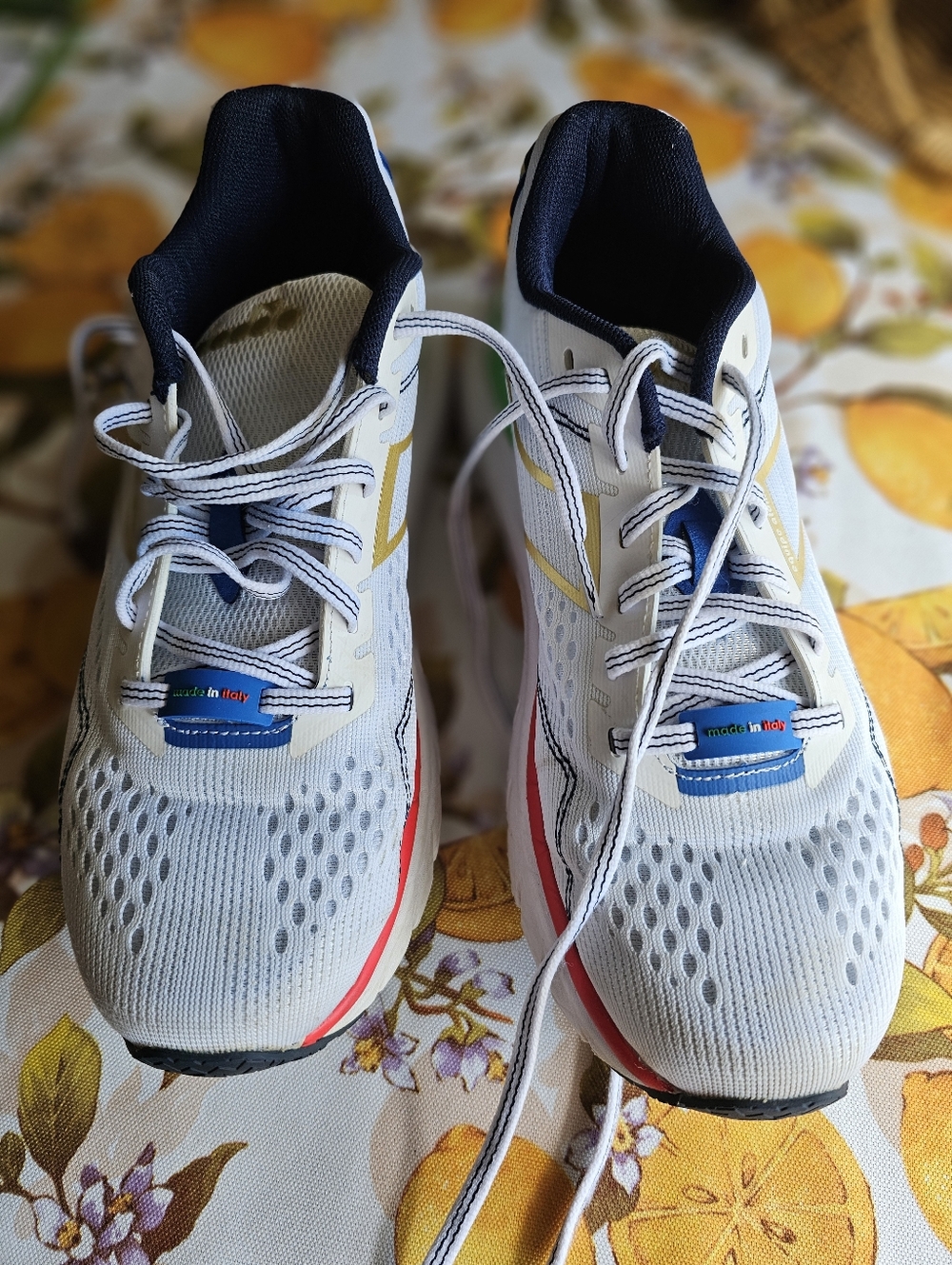 Diadora Equipe Atomo Running Shoes Women’s Size 10 White Multi Made in Italy